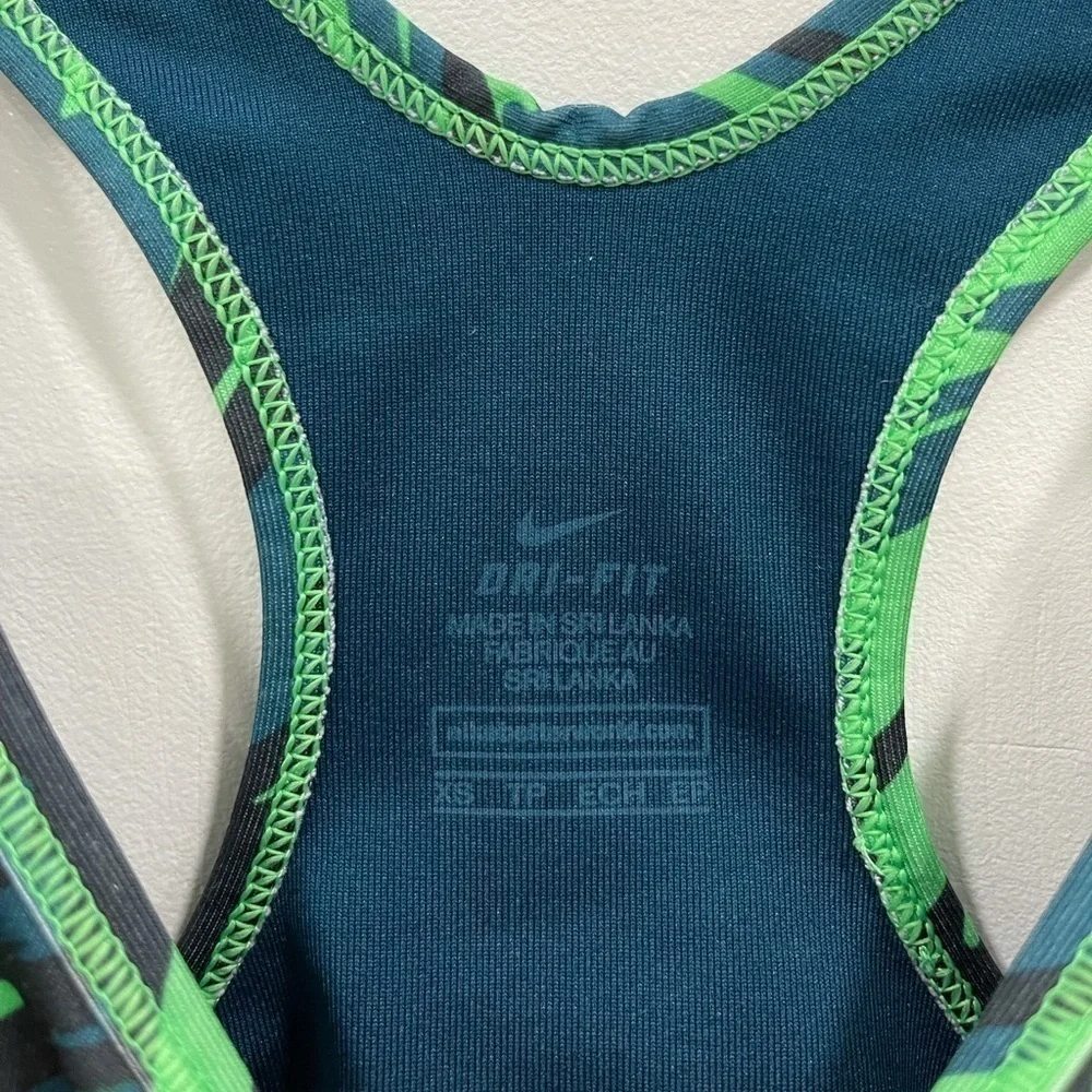 Nike green printed